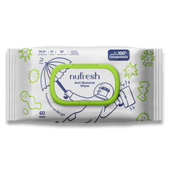 Khăn lau kháng khuẩn Nufresh (60 miếng)