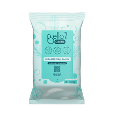 Khăn lau tay và mặt Bello - Không mùi (20 tờ)