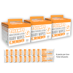 Khăn lau dưỡng ẩm Champs Baby