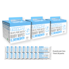 Khăn lau trẻ em Champs 99,9% nước tinh khiết