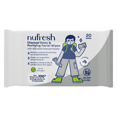 Khăn lau mặt thải độc và làm sạch than hoạt tính Nufresh