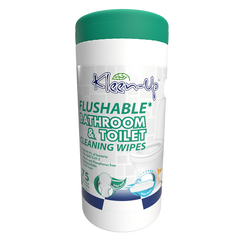Khăn lau vệ sinh nhà tắm và bồn cầu Kleen-Up Flushable (75 tờ)