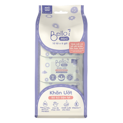 Khăn lau Bello Mini Pocket - Không mùi (10 tờ)