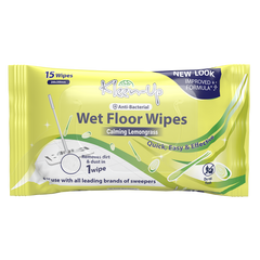 Khăn lau sàn ướt Kleen-Up - Hương sả dịu nhẹ (15 tờ)