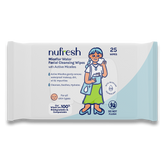 Khăn lau mặt Nufresh Micellar Water với công nghệ Micelles hoạt tính 25 tờ