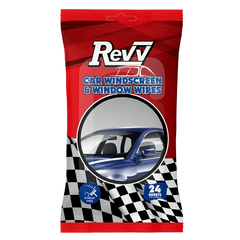 Revv Car Windscreen & Window Wipes (24 sheets)