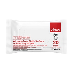 Virox Alcohol-Free Multi-Surface Disinfecting Wipes (20 sheets)