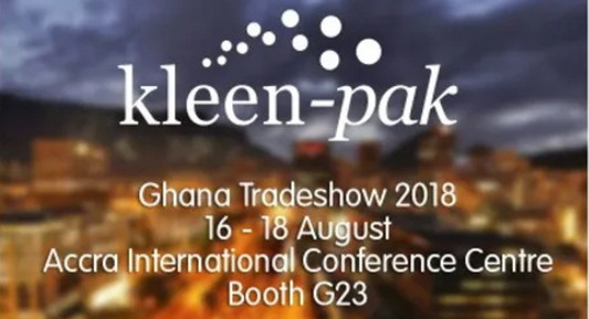 TRADESHOW: KLEEN-PAK WILL BE AT GHANA TRADESHOW 2018