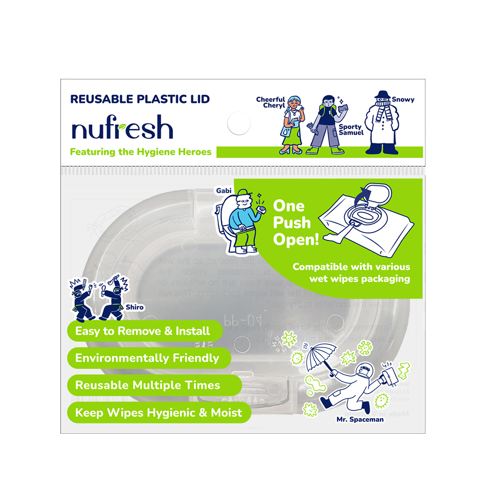 Nufresh Reusable Plastic Lid (One Push Open)